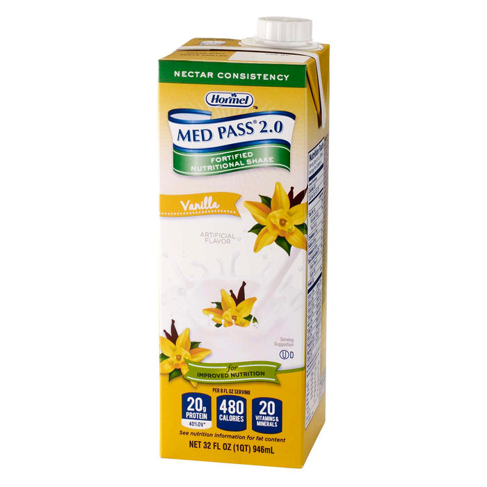 Med Pass 2.0 Balanced Fortified Nutritional Shake Butter Vanilla 32 oz. (12 Count)