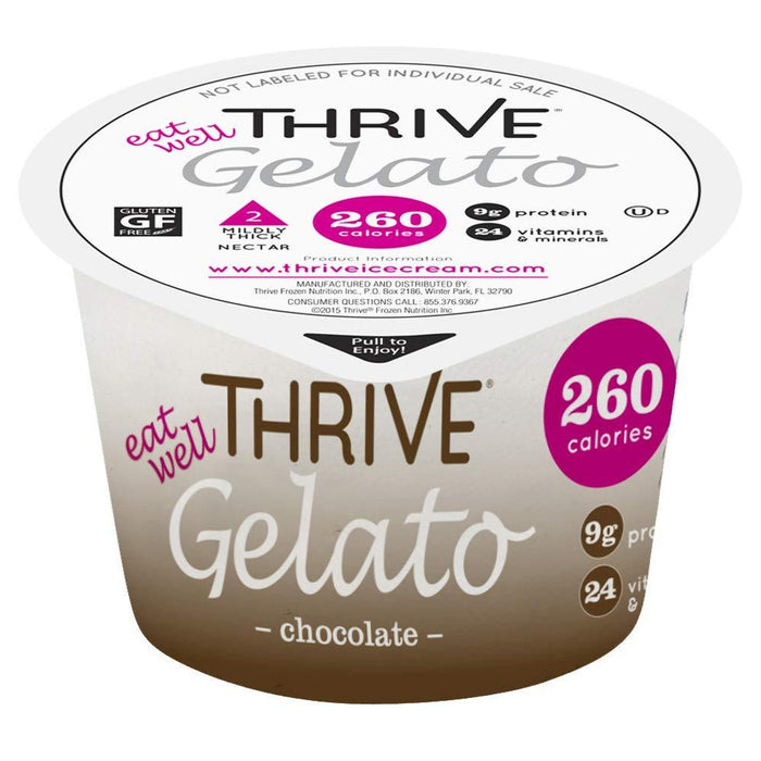 Thrive Frozen Nutrition, Chocolate Gelato, 4 oz Cups (36 count)