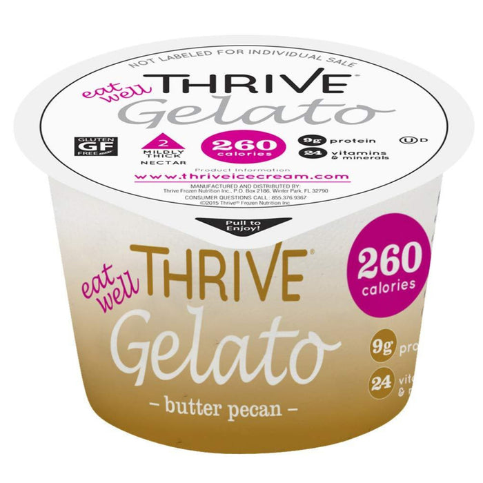 Thrive Frozen Nutrition, Butter Pecan Gelato, 4 oz Cups (36 count)