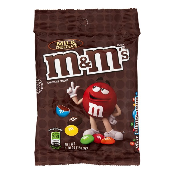 M&M's, Chocolate Candies, Milk Chocolate, 5.3 oz. Bag (1 Count)