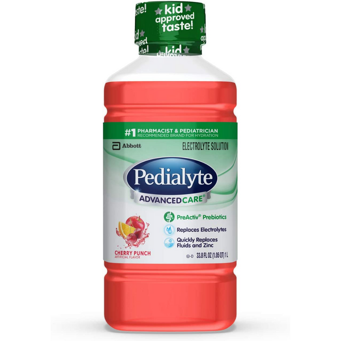 Pedialyte Advanced Care, Cherry, 33.8 oz. (8 Count)