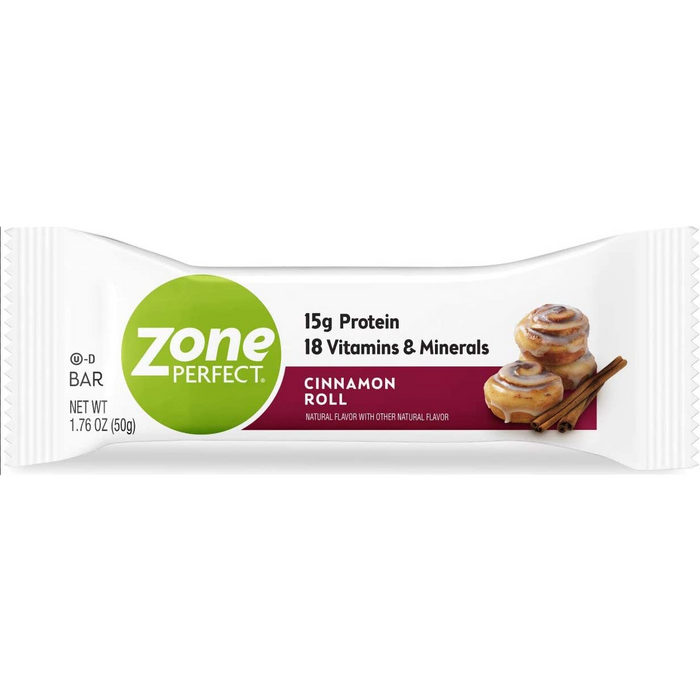 ZonePerfect Bar, Cinnamon Roll, 1.76 oz. (36 count)