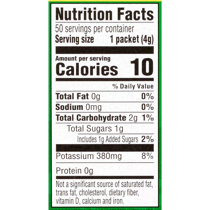 Herb-Ox Sodium Free Instant Chicken Broth (300 Count) nutrition