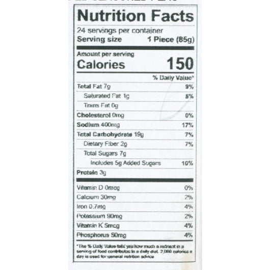 Thick & Easy Pureed Shaped Peas, 3 oz. (24 Count) nutrition