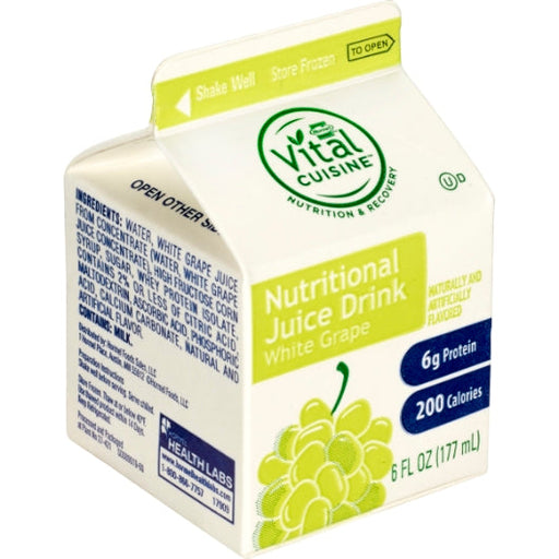 Lyons Vital Cuisine White Grape Nutrition Drink, 6 fl. oz. Carton (Pack of 50)