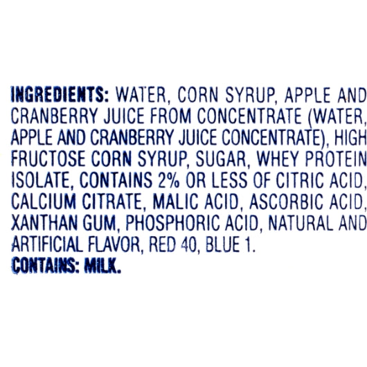 Hormel Vital Cuisine Apple Cranberry Nutrition Drink, 6 fl. oz. Carton (Pack of 50) ingredients