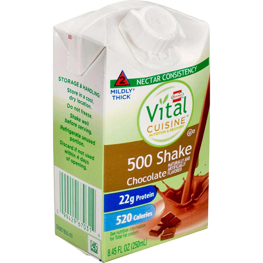 Hormel Vital Cuisine Level 2 Nectar Consistency Chocolate Shake, 8.45 fl. oz. Carton (Pack of 27)