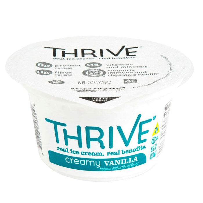 Thrive Ice Cream - Chocolate, Strawberry & Vanilla Variety Pack - 6 oz Cups (24 count)