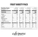 Café Puree®  Fruit Variety Pack 2.5 oz. (24 Count) nutrition