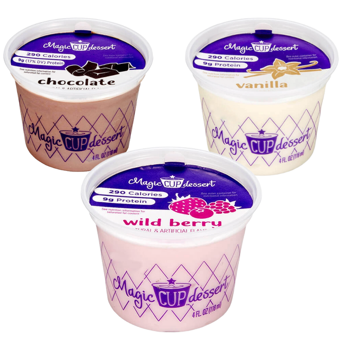 Magic Cup Vanilla, Chocolate & Wild Berry Variety Pack (18 cups)