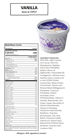 Magic Cup Mixed Pack (Vanilla & Chocolate) 24 Cups vanilla nutrition