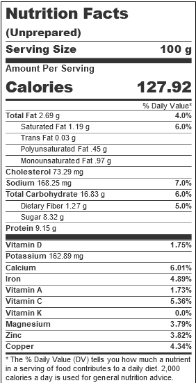 Thick & Easy Cliffdale Farms Dessert Puree Variety Pack, 3oz. (24 Count) nutrition