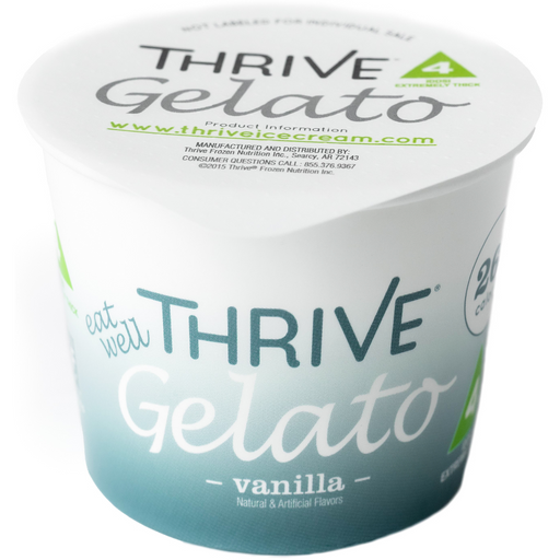 Thrive Frozen Nutrition, Vanilla Gelato, 4 oz Cups (36 count)