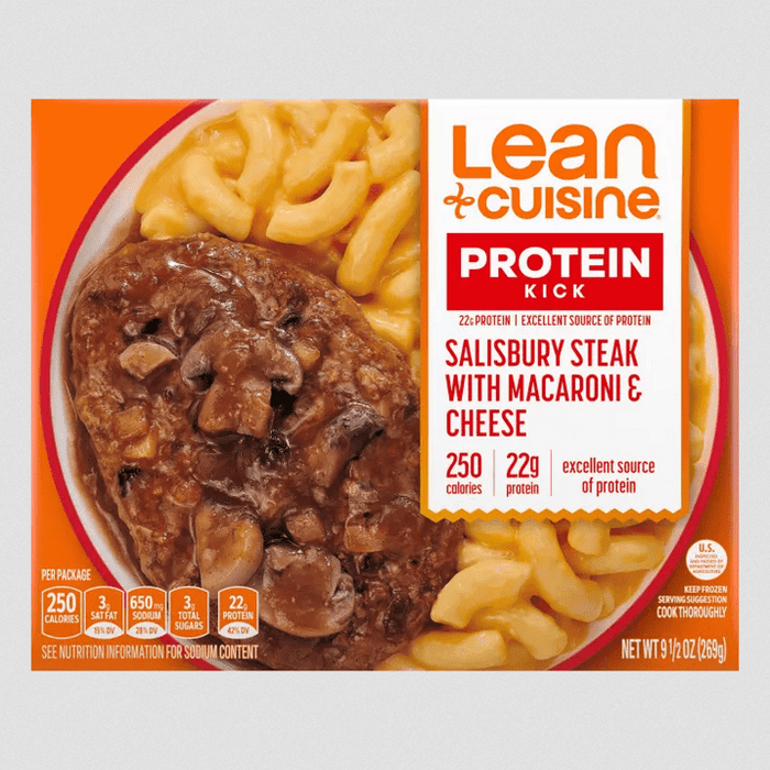 Salisbury Steak with Macaroni and Cheese