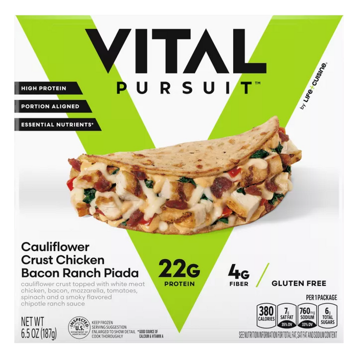 Cauliflower Crust Chicken Bacon Ranch Piada