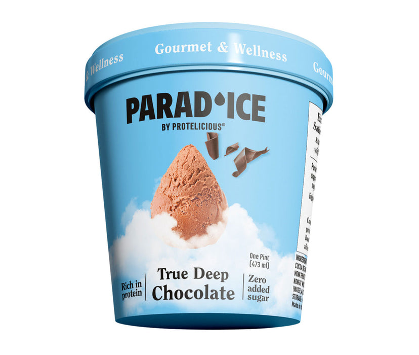 PARAD'ICE True Deep Chocolate Ice Cream, 10.23 oz. 8 Pints