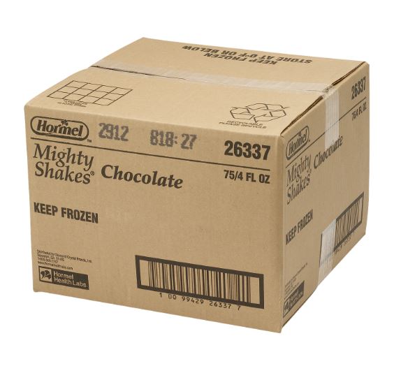 Hormel Vital Cuisine MightyShakes Fortified Shake- Chocolate 4 ounce (Pack of 75)