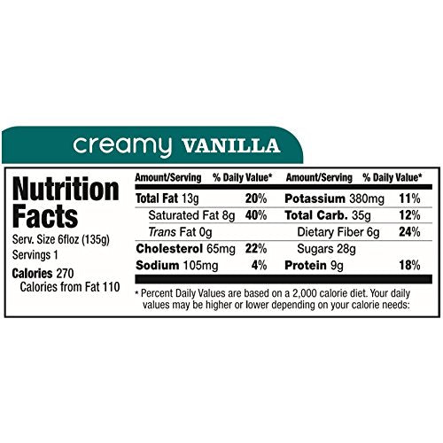 Thrive Frozen Nutrition, Creamy Vanilla Ice Cream, 6 oz Cups (24 count)