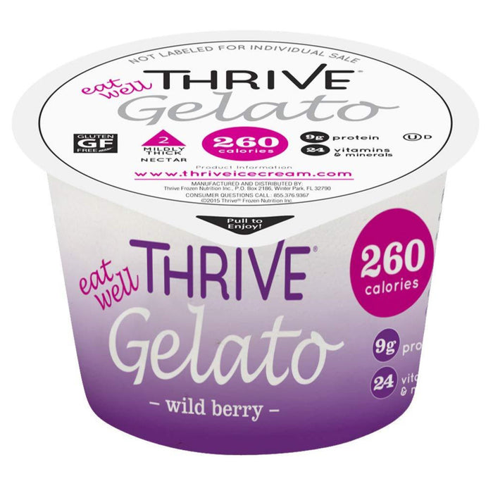 Thrive Frozen Nutrition, Wild Berry Gelato, 4 oz Cups (36 count)
