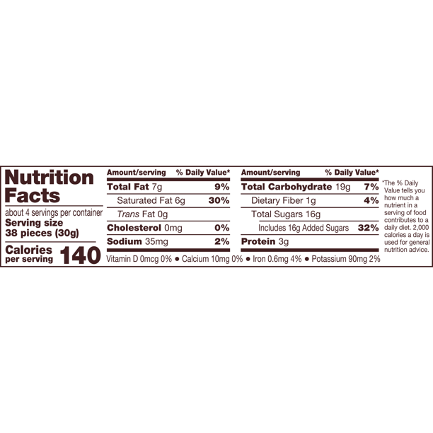 Reese's Pieces, Peanut Butter Candy in a Crunchy Shell, 4 oz. Theater Box (1 Count) nutrition