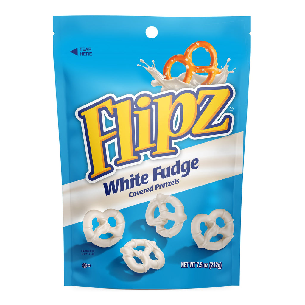 Flipz White Fudge Pretzels, 7.5 Oz Bag (1 Count) — Home Health