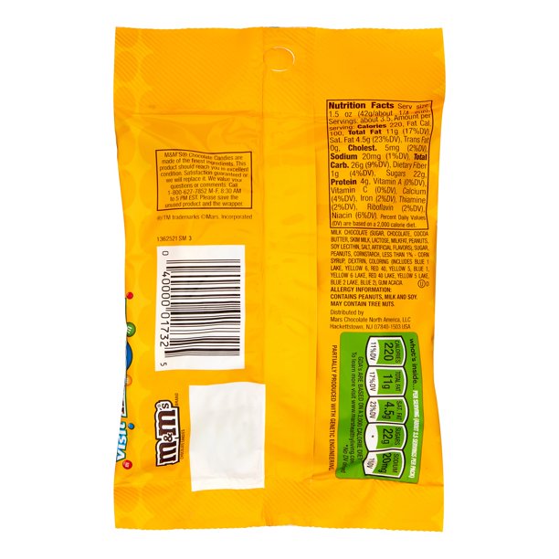 M&M's Peanut 5.3oz Peg Bag