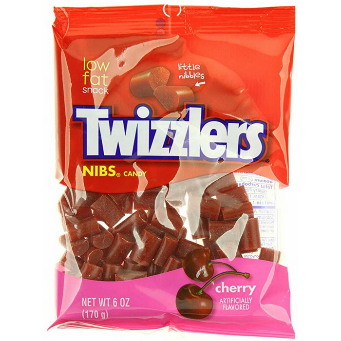 Twizzlers Cherry Nibs, 6 Oz Bag (1 Count)