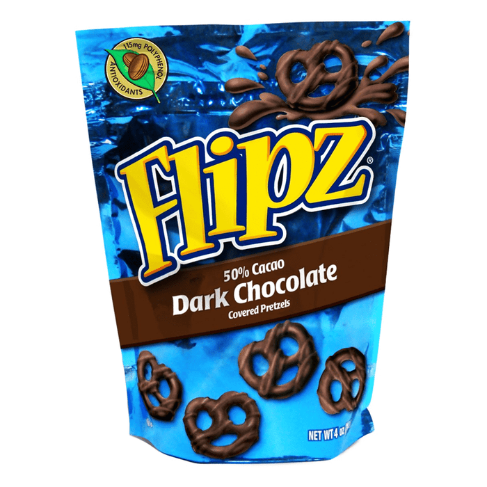 Flipz, Dark Chocolate Pretzel, 4.0 oz. Stand Up Pouch (1 Count)