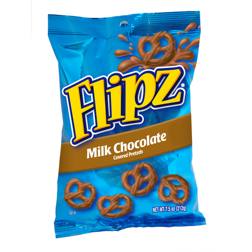 Flipz Milk Chocolate Pretzels, 7.5 Oz Bag (1 Count)