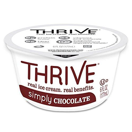 Thrive Frozen Nutrition, Simply Chocolate Ice Cream, 6 oz Cups (24 count)